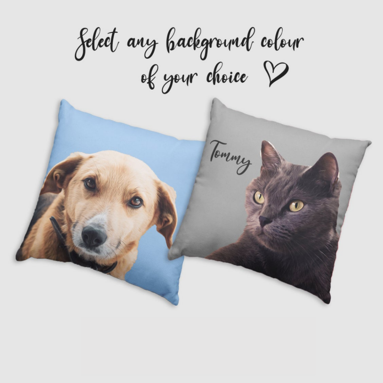 custom pet face pillow